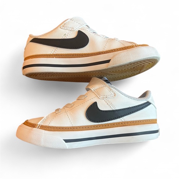 Nike Court Legacy Sneaker - Kids' 9C - White/Black - Picture 3 of 5